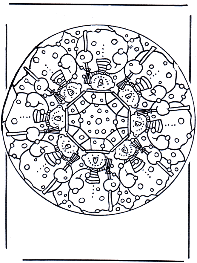 Mandala Invernal - Mandalas infantiles