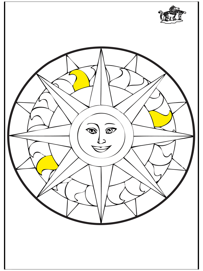 Mandala - Sol - Mandalas geométricos
