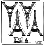 Manualidades - Maqueta de la torre Eiffel