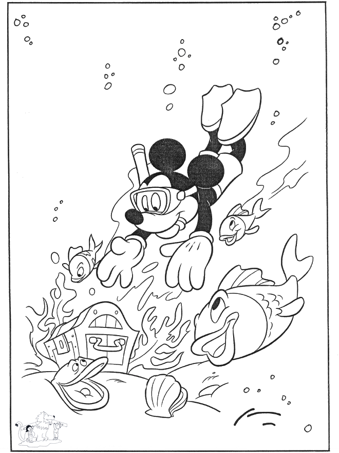 Mickey en el agua - Disney