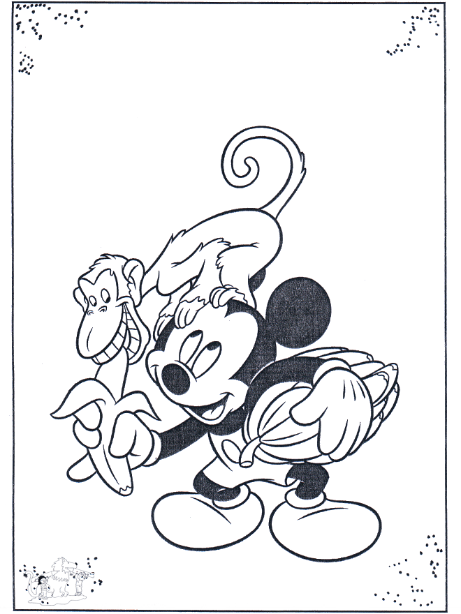 Mickey y el mono - Disney