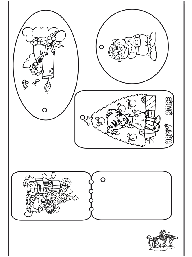 Navidad - pegatina 2 - Manualidades de Navidad