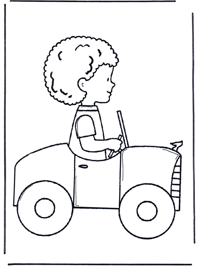 Niño en un coche - Niños
