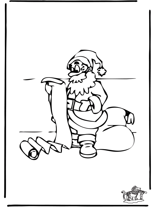 Papá Noel  2 - Pinta la Navidad