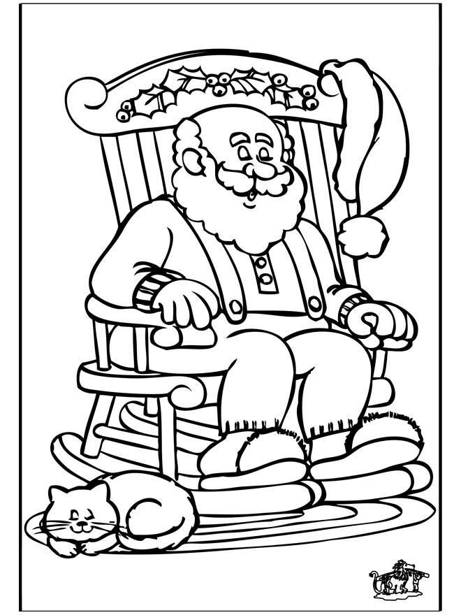Papá Noel 4 - Pinta la Navidad