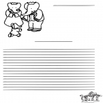 Manualidades - Papel de cartas de Babar