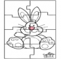 Puzzle conejo de Pascua 3