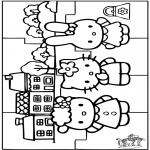 Manualidades - Puzzle de Hello Kitty