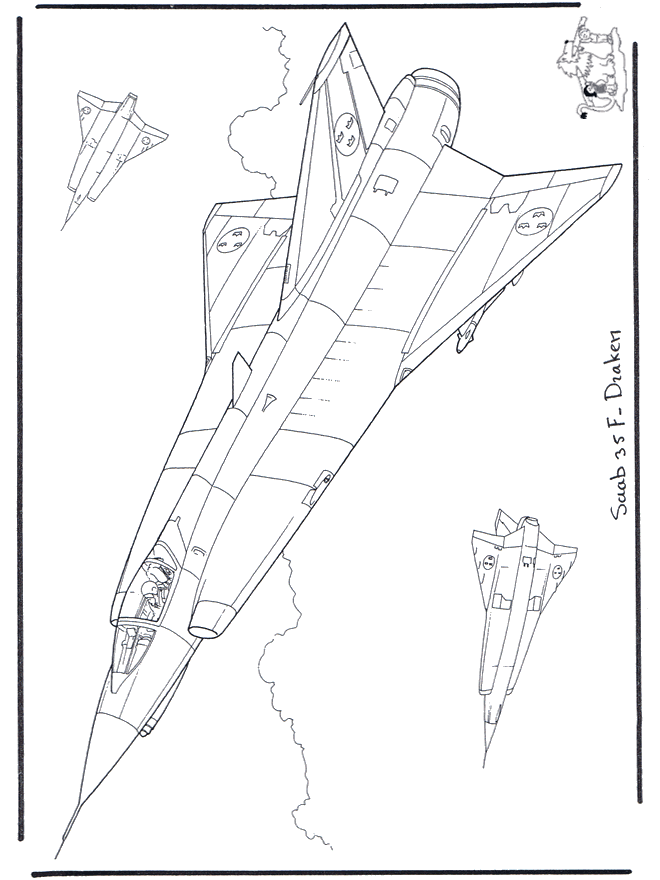 Saab J 35 F Draken - Aviones