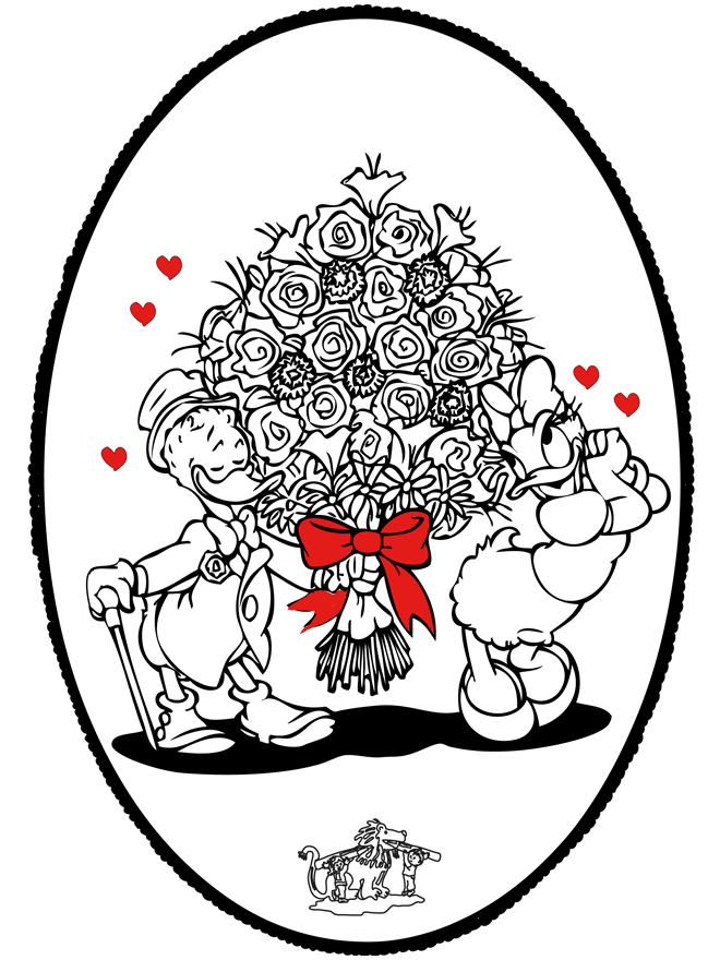 San Valentín Tarjeta Perforada - Personajes