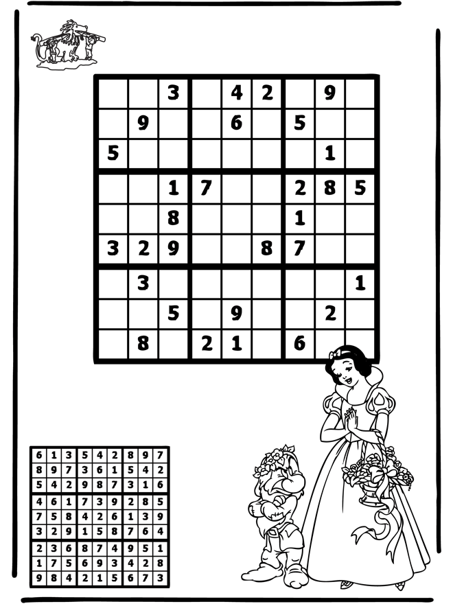 Sudoku de Blancanieves - Puzzle