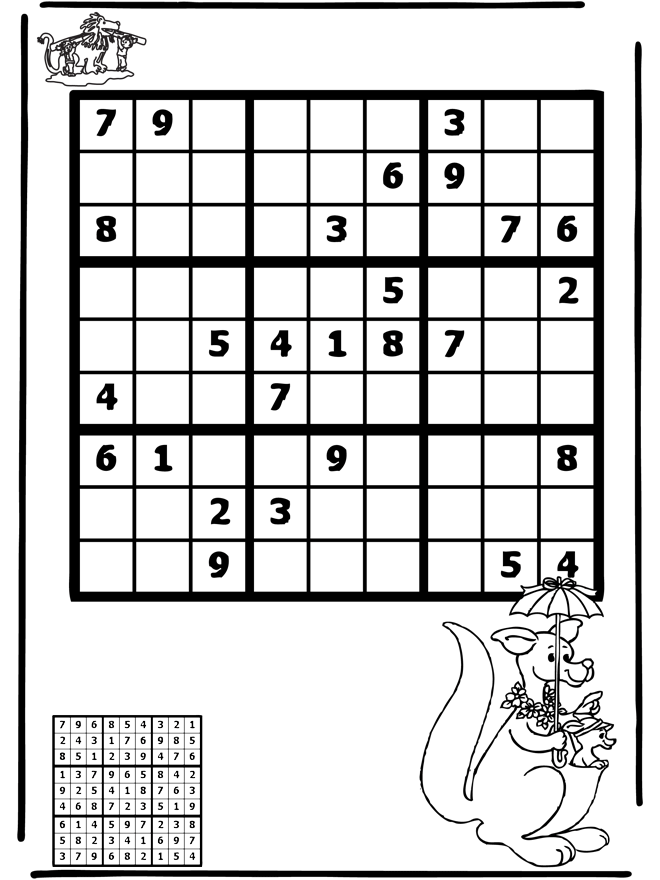 Sudoku de canguro - Puzzle