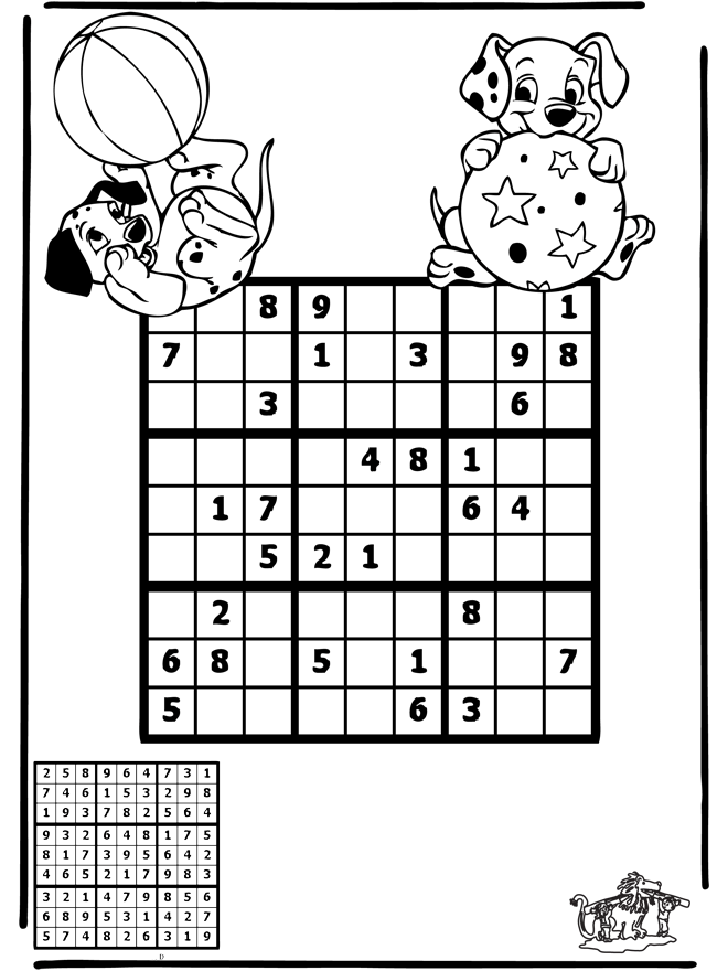 Sudoku de Dálmatas - Puzzle