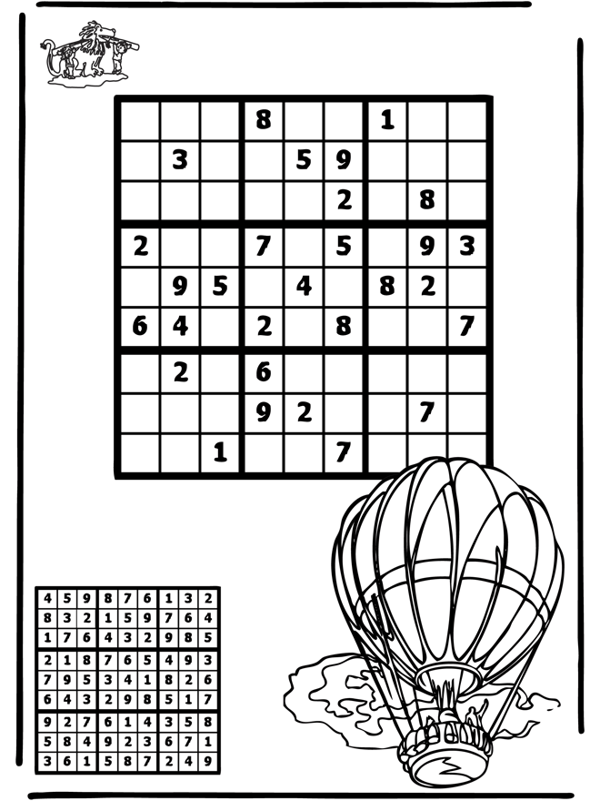 Sudoku de globo aerostático - Puzzle