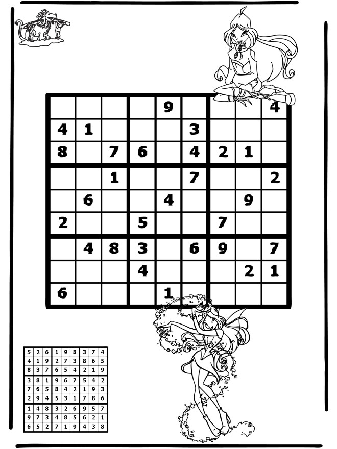 Sudoku - Winx - Puzzle