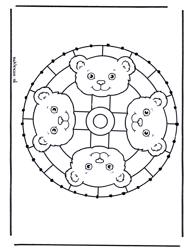 Tarjeta bordada 2 - Mandalas