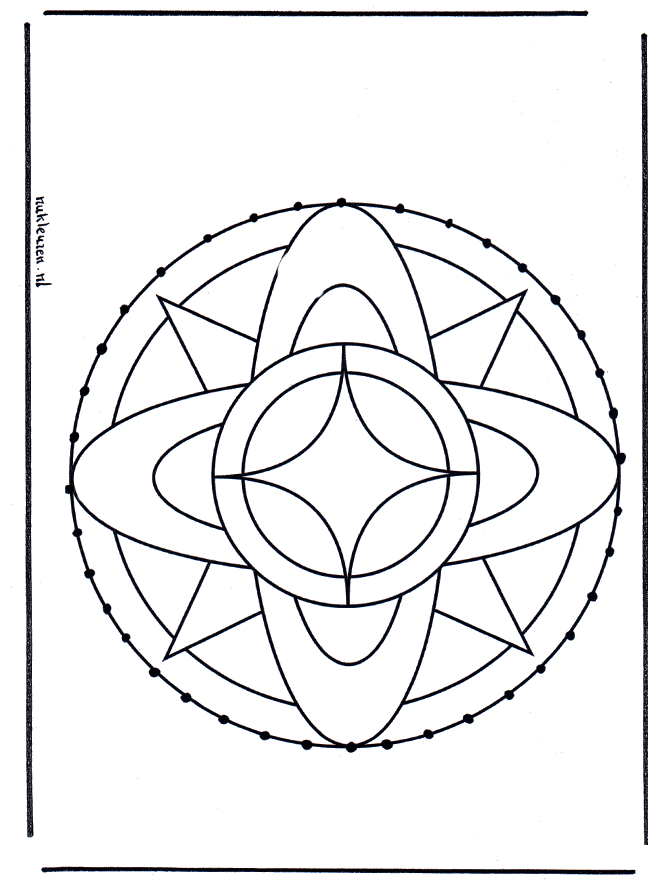 Tarjeta bordada 3 - Mandalas