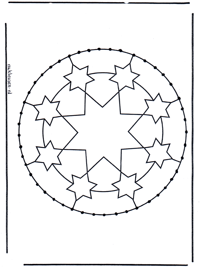 Tarjeta bordada 4 - Mandalas