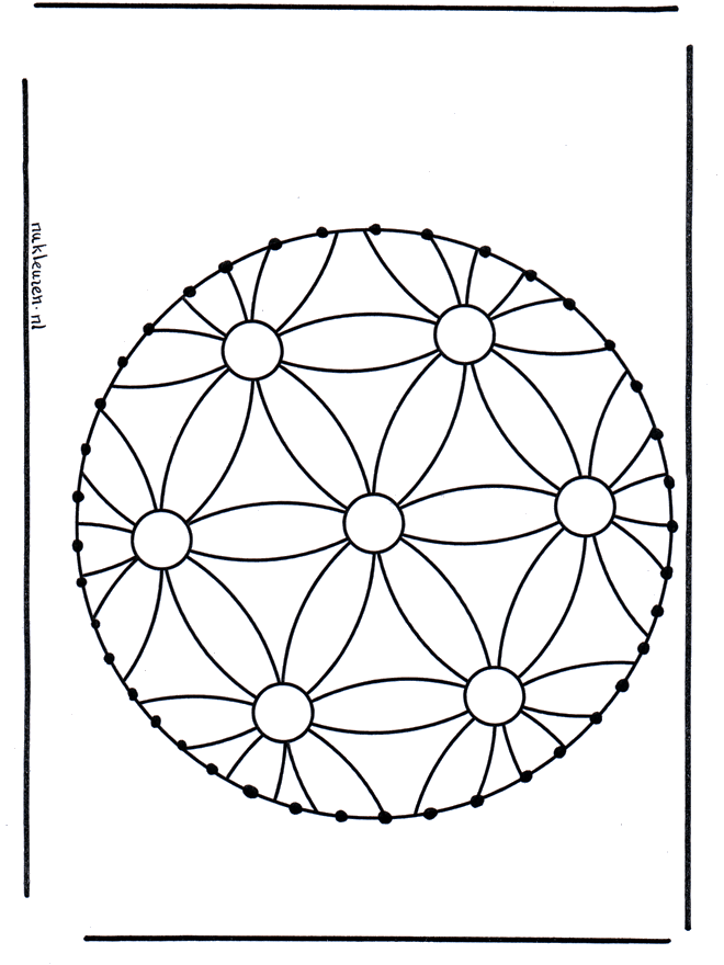 Tarjeta bordada 5 - Mandalas