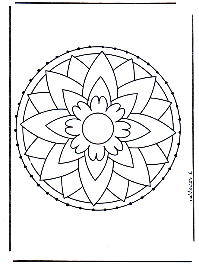 Tarjeta bordada 7 - Mandalas