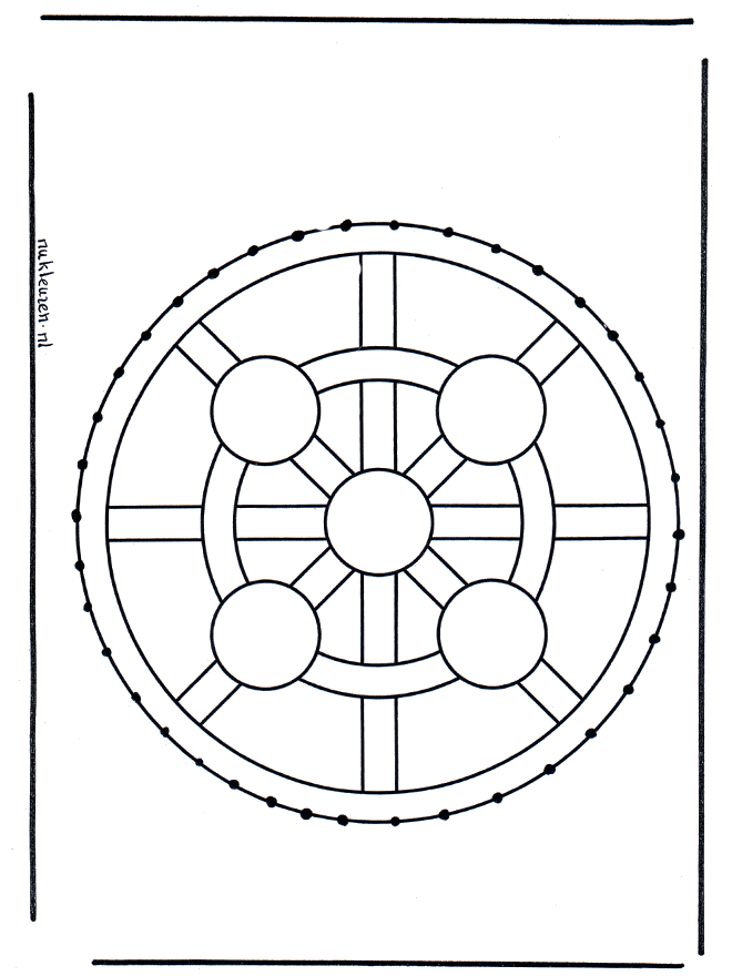 Tarjeta bordada  - Mandalas