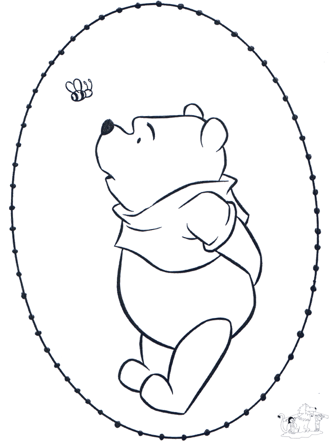 Tarjeta bordada de Pooh 2 - Personajes