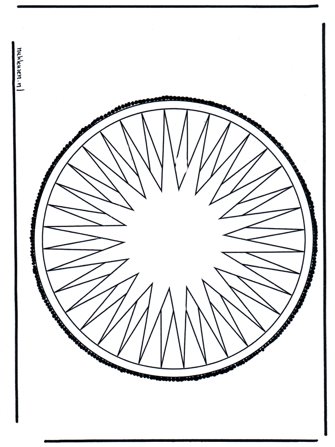 Tarjeta perforada 11 - Mandalas