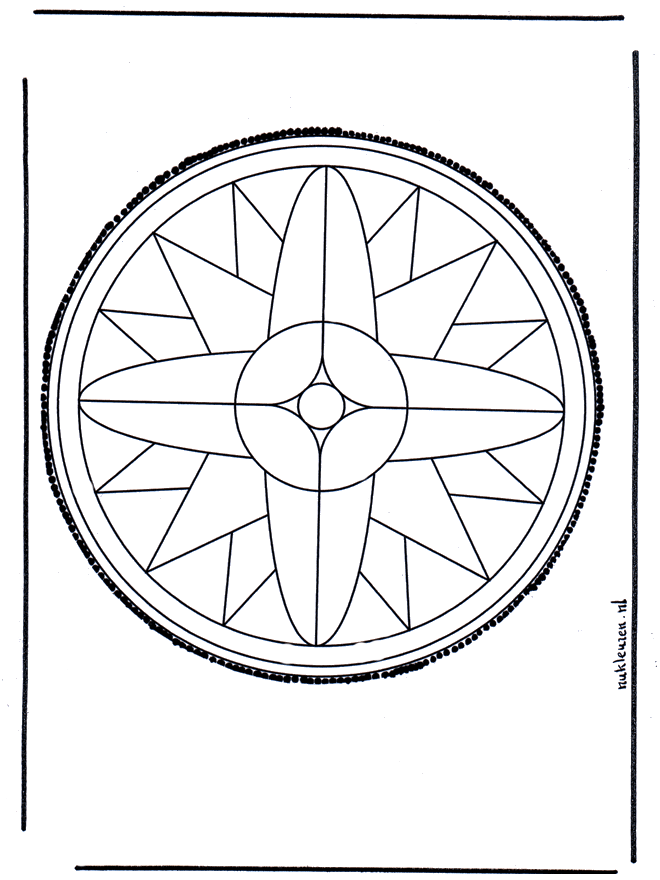 Tarjeta perforada 12 - Mandalas