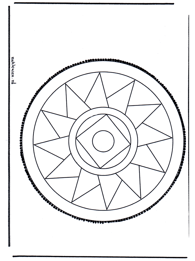 Tarjeta perforada 13 - Mandalas