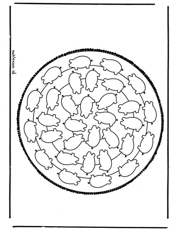 Tarjeta perforada 14 - Mandalas