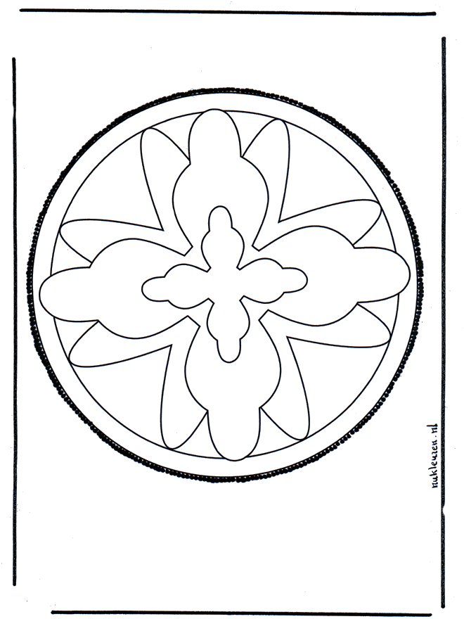 Tarjeta perforada 15 - Mandalas