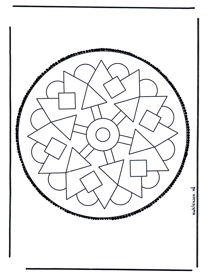 Tarjeta perforada 37 - Mandalas