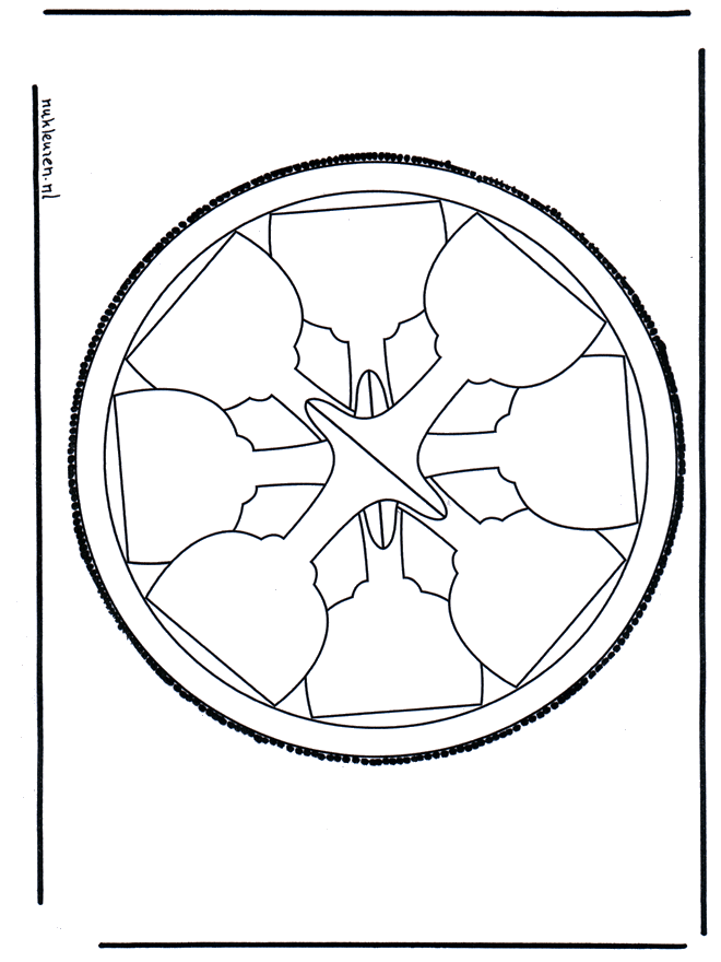 Tarjeta perforada 40 - Mandalas