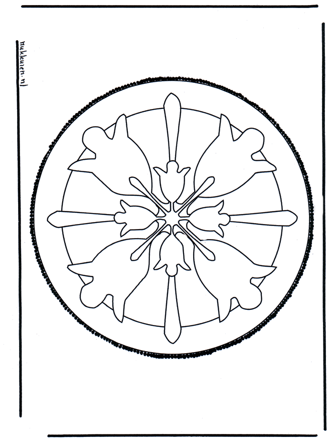 Tarjeta perforada 41 - Mandalas