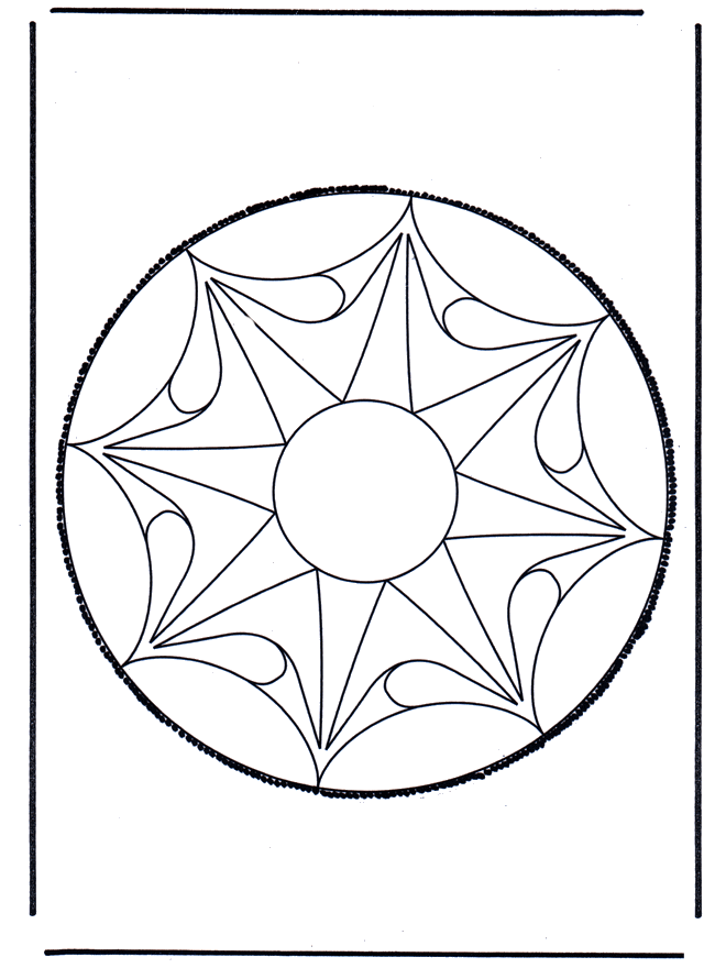 Tarjeta perforada 53 - Mandalas