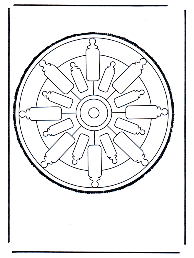 Tarjeta perforada 55 - Mandalas