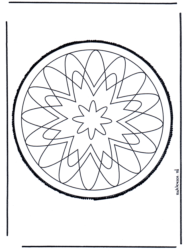 Tarjeta perforada 58 - Mandalas