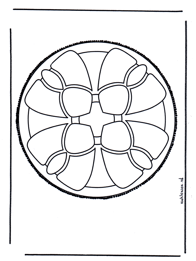 Tarjeta perforada 6 - Mandalas