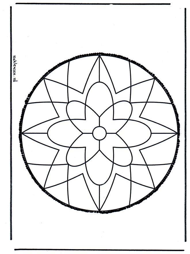 Tarjeta perforada 9 - Mandalas