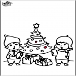 Navidad - Tarjeta perforada de árbol de Navidad 4