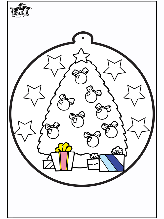 Tarjeta perforada de árbol de Navidad 