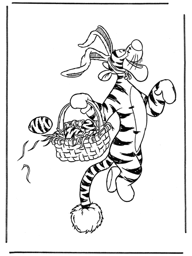 Tiger de conejo de Pascua - Winny de Puh