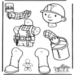 Manualidades - Títere Bob el Constructor 1