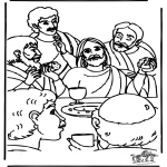 Dibujos de la Biblia - Última cena