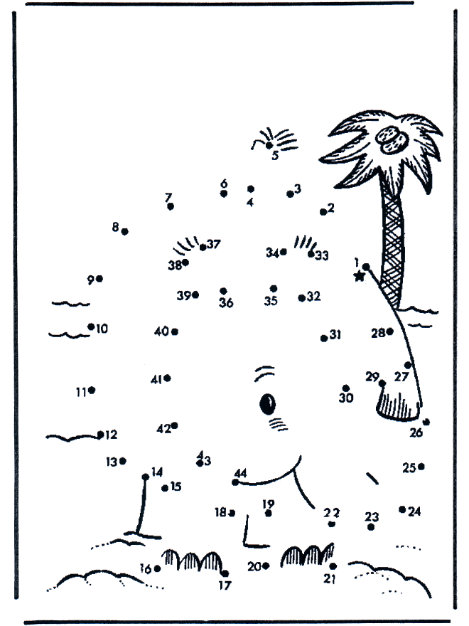 Une los números: Isla 2 - Une los números