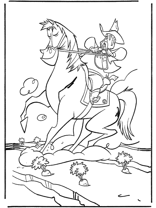 Vaquero a caballo - Caballos