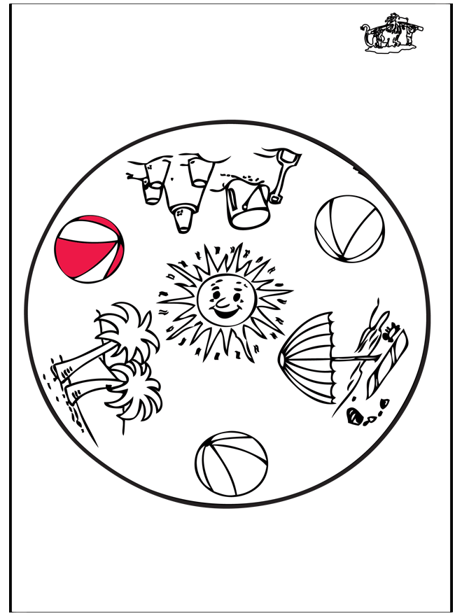 Verano - Mandala - Mandalas infantiles